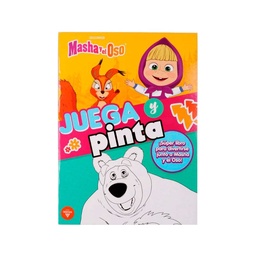 Libro Masha y El Oso Juega y Pinta Vertice