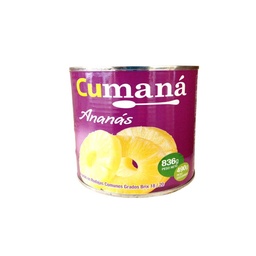 Anana Cumana en Rodajas Comunes x 836 gr