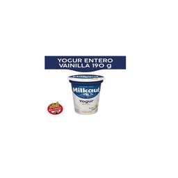 Yogur Entero de Vainilla Milkaut 190gr Milkaut 190gr