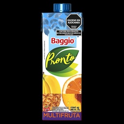 Jugo S/azucar Multifrutal Baggio Pronto 1000cc