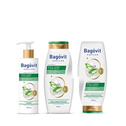 Kit Bagóvit Capilar Pelo Largo Shampoo + Acondicionador + Crema para Peinar Kit Bagóvit Capilar Pelo Largo Shampoo + Acondicionador + Crema para Peinar