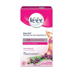 Bandas Depilatorias Veet Corporal Piel Normal x 16 un