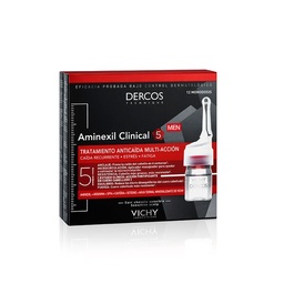 Tratamiento Capilar Anti-caída Vichy Dercos Aminexil Pro Homme x 12 un x 6ml C/u