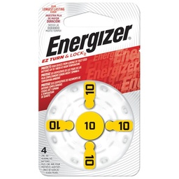 Pilas Energizer Audiología Long Tabs Az10 x 4 un