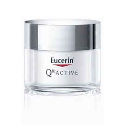 Crema Facial Antiarrugas de Día Eucerin Q10 Active para Piel Seca Fps 15 x 50 ml