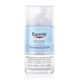 Desmaquillante Bifásico de Ojos Eucerin Dermatoclean con Ácido Hialurónico x 125 ml