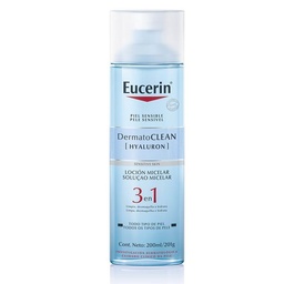 Loción Micelar Limpiadora 3 en 1 Eucerin Dermatoclean con Ácido Hialurónico x 200 ml