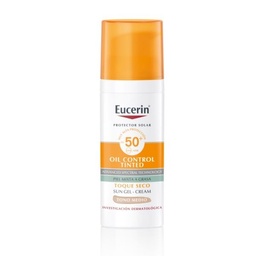 Protector Solar Eucerin Oil Control Sun Face Toque Seco Tono Medio Fps 50 x 50 ml