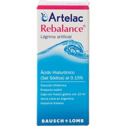 Lágrima Artificial Artelac Rebalance x 10 ml