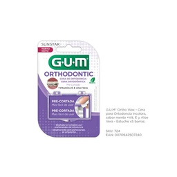 Cera de Alivio Gum para Ortodoncia Sabor Menta x 5 un