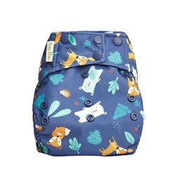 Pañal de Tela Baby Pelle con Broches Animales Azules Multitalle Pañal de Tela Baby Pelle con Broches Animales Azules Multitalle