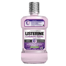 Enjuague Bucal Listerine Cuidado Total Frescura Suave Sin Alcohol x 500 ml