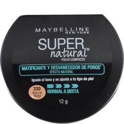 Polvo Compacto Maybelline Super Natural Sun 220 Natural Beige x 12 g