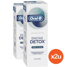 Combo Pasta Dental Oral-b Encías Detox Deep Clean x 102 g