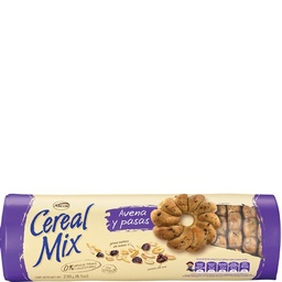 Galletas Cereal Mix Avena Pasas x 230 g