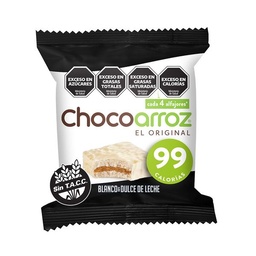 Alfajor Chocoarroz Blanco Relleno de Dulce de Leche x 28 g