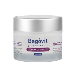 Crema Antiarrugas Reafirmante Bagóvit Facial Pro Lifting Noche Piel Seca x 55 g