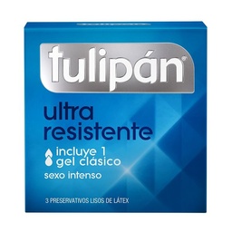 Preservativo de Látex Tulipán Ultra Resistente x 3 un