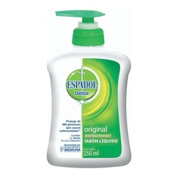 Jabón Líquido Espadol Dettol Original Antibacterial x 250 ml