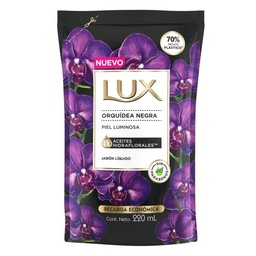 Jabón Liquido para Manos Lux Orquídea Negra Refill x 220 ml