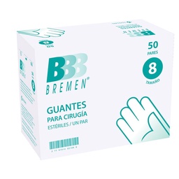 Guantes de Cirugía Bremen Estéril Talle 8 Guantes de Cirugía Bremen Estéril Talle 8