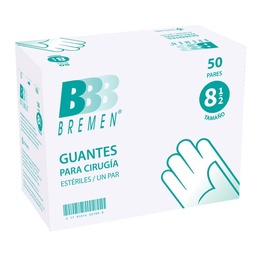 Guantes de Cirugía Bremen Estéril Talle 8.5 Guantes de Cirugía Bremen Estéril Talle 8.5