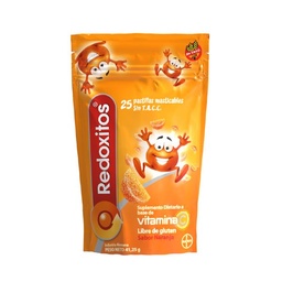 Suplemento Dietario Redoxitos A Base de Vitamina C x 25 Pastillas Masticables