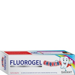 Pasta Dental Fluorogel Chiquitos Sabor Tutti Frutti x 60 g