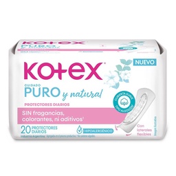 Protector Diario Ultraflexible Kotex Pure x 20 un Protector Diario Ultraflexible Kotex Pure x 20 un