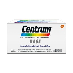 Suplemento Dietario Centrum Adulto Multivitamínico x 60 Comprimidos