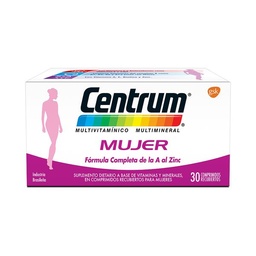 Suplemento Dietario Centrum Mujer x 30 Comprimidos