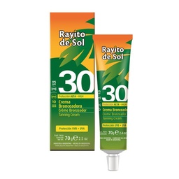 Crema Bronceadora Rayito de Sol Fps 30 x 70 g