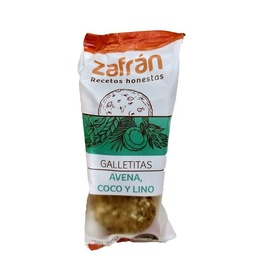 Galletitas Integrales Dulces Zafrán con Avena, Coco y Lino x 28 g