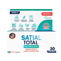 Suplemento Dietario Satial Total con Neutralasa x 30 Comprimidos