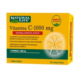 Suplemento Dietario Natural Life Vitamina C 1000Mg x 30 Comprimidos