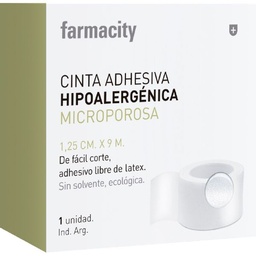 Cinta Adhesiva Farmacity Hipoalergénica Microporosa 1,25 cm x 9 m