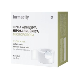 Cinta Adhesiva Farmacity Hipoalergénica Microporosa 2,25 cm x 9 m