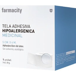 Cinta Adhesiva Farmacity Hipoalergénica Medicinal  5 cm x 4 m