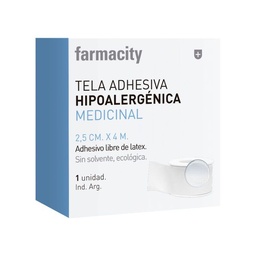 Cinta Adhesiva Farmacity Hipoalergénica Medicinal  2,5 cm x 4 m