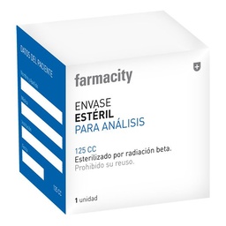 Envase Estéril Farmacity para Análisis x 125 ml