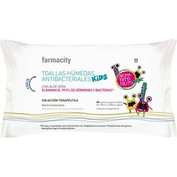 Toallas Húmedas Antibacteriales Tutti Frutti x 40 un Toallas Húmedas Antibacteriales Tutti Frutti x 40 un