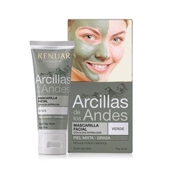 Mascarilla Facial Renuar Arcillas de Los Andes Verde x 70 g