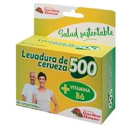 Suplemento Dietario Garden House Levadura de Cerveza 500 Mg x 60 Comp