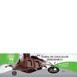 Barra de Chocolate Benot Semiamargo x 17 g Barra de Chocolate Benot Semiamargo x 17 g