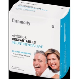 Apósitos Farmacity Incontinencia Leve Unisex x 10 un