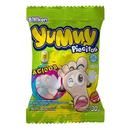 Gomitas Yummy Piecitos Ácidos x 30 g