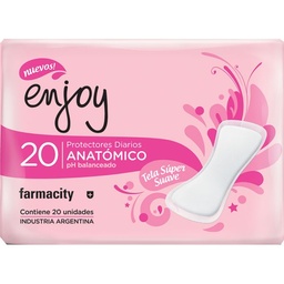 Protectores Diario Enjoy Anatómico x 20 un