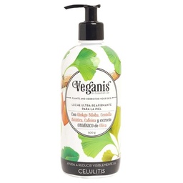 Leche Ultra Reafirmante Veganis Celulitis Ginko Biloba x 500 ml