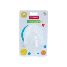 Tetina Fisher Price de Silicona 0-6 Meses x 2 un