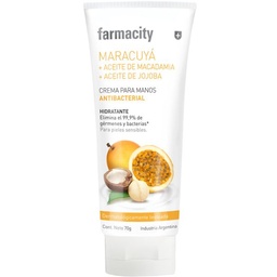 Crema para Manos Farmacity Antibacterial Maracuyá x 70 ml